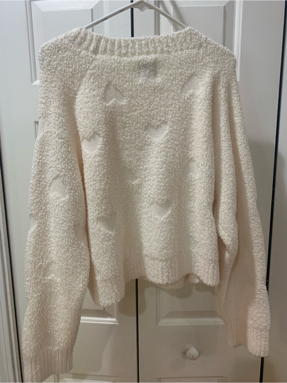 JoyLab heart imprint cozy sweater XL - Picture 2 of 8